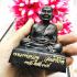Large Bronze Monk Statue Meditation Lp Tuad Tall 10cm Be2539 Thai Amulet #15870