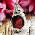 Pure Silver Pendant Naga Eye Leklai Magic Dragon Egg Lucky Red Thai Amulet 15876