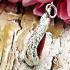 Pure Silver Pendant Naga Eye Leklai Magic Dragon Egg Lucky Red Thai Amulet 15876