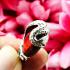 Pure Silver Pendant Naga Eye Leklai Magic Dragon Egg Lucky Red Thai Amulet 15876