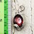 Pure Silver Pendant Naga Eye Leklai Magic Dragon Egg Lucky Red Thai Amulet 15876