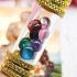 Leklai Naga Eye Tube Crystal Set9 Color Complitition Fortune Thai Amulet #15878 GEMS COLORED HEALING IMMORTAL TAKUD TUBE GOLD18K