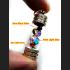 Leklai Naga Eye Tube Crystal Set9 Color Complitition Fortune Thai Amulet #15878 GEMS COLORED HEALING IMMORTAL TAKUD TUBE GOLD18K