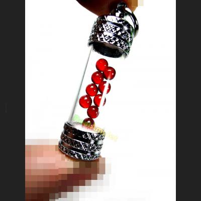 TAKUD TUBE LEKLAI NAGA EYE HEALING CRYSTAL AMULET THAI SOMPORN MINI 9RED