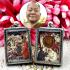 Somdej Mixed Leklai Somporn Red Gold Kotipee Protect Immortal Thai Amulet #15894
