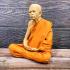 Lifelike Fine Art Monk Statue Meditation Lp Tim Wat Lahanrai Thai Amulet #15915