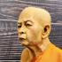 Lifelike Fine Art Monk Statue Meditation Lp Tim Wat Lahanrai Thai Amulet #15915