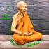 Lifelike Fine Art Monk Statue Meditation Lp Tim Wat Lahanrai Thai Amulet #15915