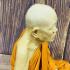 Lifelike Wax Fine Art Monk Statue LP Koon WatBanrai Meditation Thai Amulet 15917