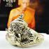 Ring Rahu Lucky Change Fortune Lp Upp Alpaca Silvery Be2552 Thai Amulet #15935