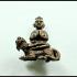 Miniature Guman Thep Boy 3eye Ride Tiger Wealth Lp Ping Be2552 Thai Amulet 15960