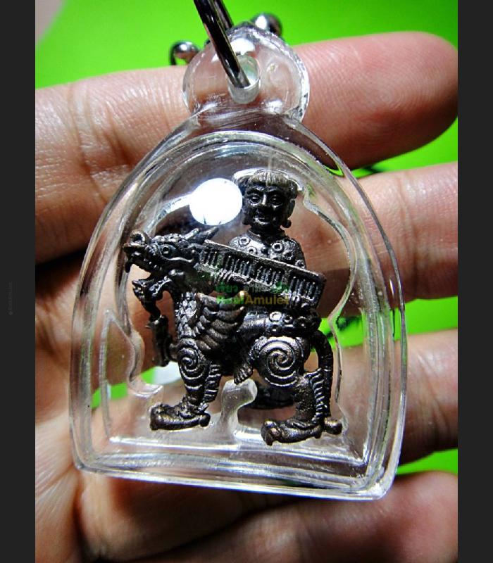 MINIATURE GUMAREE GIRL SPIRIT BRING MONEY MILLION RICH SHIRIN DARGON RIDER THAI AMULET LP PINT BE2552
