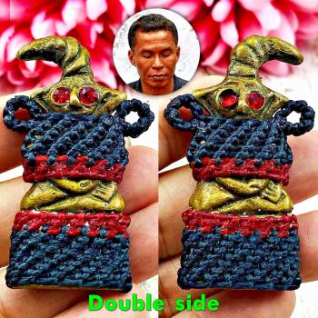 Ngan Ngung Double Side Lucky Gambling Lotto Win Ac Tawee Naraj Thai Amulet 15976