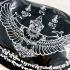 WASHABLE FABRIC 3 LAYER FACE MASK FILTER POCKET SACRED LUCKY SYMBOLIC OF SURVIVAL LP MAHADUM BE2563 BLACK GARUDA BIRD 15986