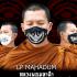 WASHABLE FABRIC 3 LAYER FACE MASK FILTER POCKET SACRED LUCKY SYMBOLIC OF SURVIVAL LP MAHADUM BE2563 BLACK WESSUWAN 15988