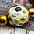 Bracelet Leklai Black Magnetic Gold Ball Rich Lp Somporn White Thai Amulet 15990 WATCHARATAD 59TYPE BANGLE BEAD BLACK/GOLD