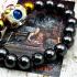 Bracelet Leklai Black Magnetic Gold Ball Rich Lp Somporn White Thai Amulet 15990 WATCHARATAD 59TYPE BANGLE BEAD BLACK/GOLD
