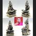 Miniature Lersri Puseir Saming Tiger Head Hermit Lp Nen Be2555 Thai Amulet 16002