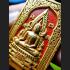 Chinnaraj Somdej Buddha 108 Mass Chant Watnok Red Gold Be2554 Thai Amulet #16016