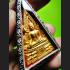 Chinnaraj Buddha Be2554 Mass Chant Triangle Wat Nok Red Gold Thai Amulet #16017