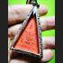 Chinnaraj Buddha Be2554 Mass Chant Triangle Wat Nok Red Gold Thai Amulet #16017