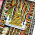 SOMDEJ MEDITATION 9ROW SEAT 108 MONK MASS BLESSED THAI AMULET WAT NOK BE2553 GOLD COATED RAINBOW MEAT