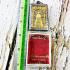 SOMDEJ MEDITATION 9ROW SEAT 108 MONK MASS BLESSED THAI AMULET WAT NOK BE2553 GOLD COATED RAINBOW MEAT