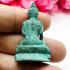 MINIATURE BUDDHA GREEN ANCIENT BRONZE PEACEFUL THAI AMULET LP NONG BE2553