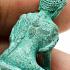 MINIATURE BUDDHA GREEN ANCIENT BRONZE PEACEFUL THAI AMULET LP NONG BE2553