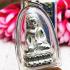 Miniature Pha Kring Pure Silver Rich Wealth Fortune Money Koon Thai Amulet #16030