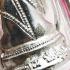 Miniature Pha Kring Pure Silver Rich Wealth Fortune Money Koon Thai Amulet #16030