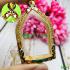 Large Empty Frame Case Micron 24k Gold Khunpaen 6cm Colored Thai Amulet #16033