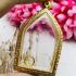 Large Empty Frame Case Micron 24k Gold Khunpaen 6cm Colored Thai Amulet #16033