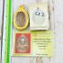 LUCKY GODNESS GUYTHEP MEDAL DOUBLE MONK IMAGE THAI AMULET LP KOON RED COPPER BE2556 CERTIFICATION OF AUTHENTIC CARD DDPRA