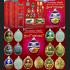 LUCKY GODNESS GUYTHEP MEDAL DOUBLE MONK IMAGE THAI AMULET LP KOON RED COPPER BE2556 CERTIFICATION OF AUTHENTIC CARD DDPRA