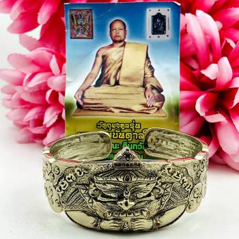 Large Bracelet Rahu Kritsana Gambling Lucky Business Windfall Thai Amulet #16069