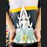 Large 30cm Buddha Chinnaraj Statue Marble Fiber Glass Mass Chant Thai Amulet #16071