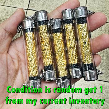 Large Black Protect Takrut Memorial Age 83 Lp Chamlong Be2550 Thai Amulet #16073