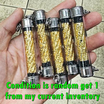 Large Black Protect Takrut Memorial Age 83 Lp Chamlong Be2550 Thai Amulet #16073