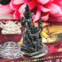 MINIATURE BRONZE LERSRI 9 FACE GARUDA RIDER THAI AMULET LEADER BOSS LP NONG SILVER BASE