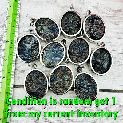 Leklai Bubble Rock Rainbow Healing Stone Immortal Protection Thai Amulet #16089