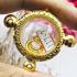 Empty Metal Frame Case Gold Micron 24k LukOm Ball 3hook 2.2cm Thai Amulet #16097
