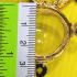 Empty Metal Frame Case Gold Micron 24k LukOm Ball 3hook 2.2cm Thai Amulet #16097
