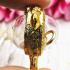Empty Metal Frame Case Gold Micron 24k LukOm Ball 3hook 1.5cm Thai Amulet #16099