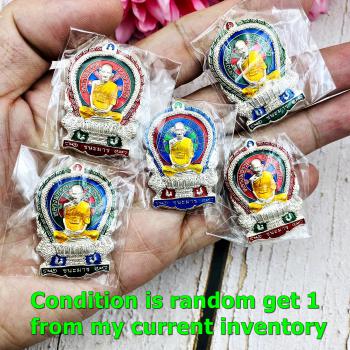 ChaNaman Gambling Casino Money Fortune Lp Ruay Protect Be2558 Thai Amulet #16119