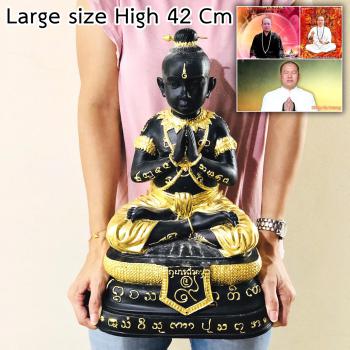LARGE BIG BROTHER GUMAN THONG BOY STATUE SUBIN 9TAKRUT BE2552 THAI AMULET 16126 MONEY WEALTH MOST RARE 1ST EDITION