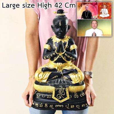 LARGE BIG BROTHER GUMAN THONG BOY STATUE SUBIN 9TAKRUT BE2552 THAI AMULET 16126 MONEY WEALTH MOST RARE 1ST EDITION