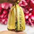 Empty Stencil Metal Frame Case Gold Micron 24k Color Paint 3cm Thai Amulet 16170
