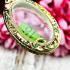 Frame Case Empty Stencil Metal Oval Gold 24k Micron Color 4cm Thai Amulet #16171
