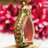 Empty Stencil Frame Case Gold Plated 24k Micron Colored Jaosua Thai Amulet 16173